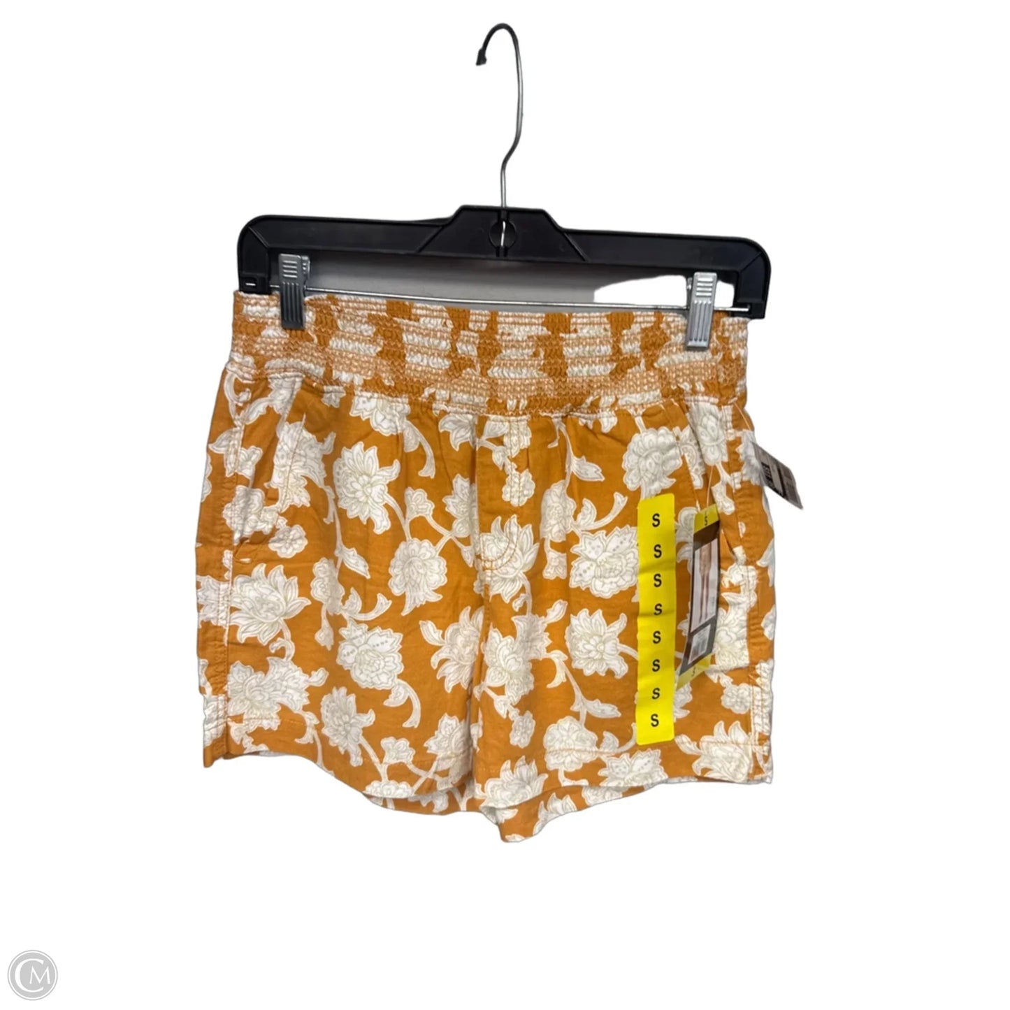 Shorts By Briggs In White & Yellow, Size: S