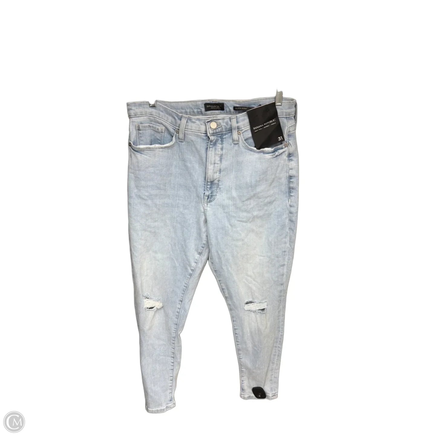 Jeans Skinny By Banana Republic In Blue Denim, Size: 10