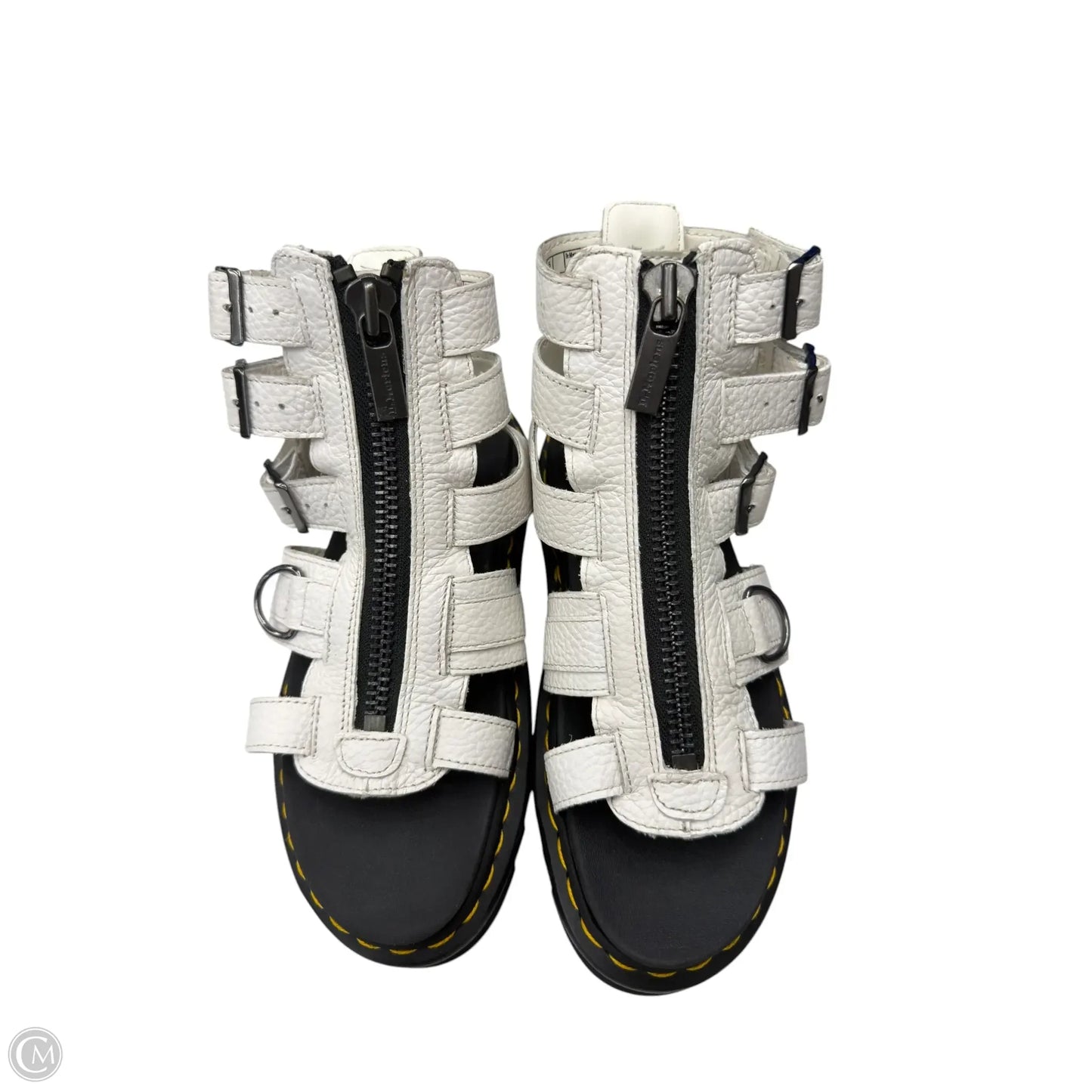 Sandals Heels Platform By Dr Martens In White, Size: 7