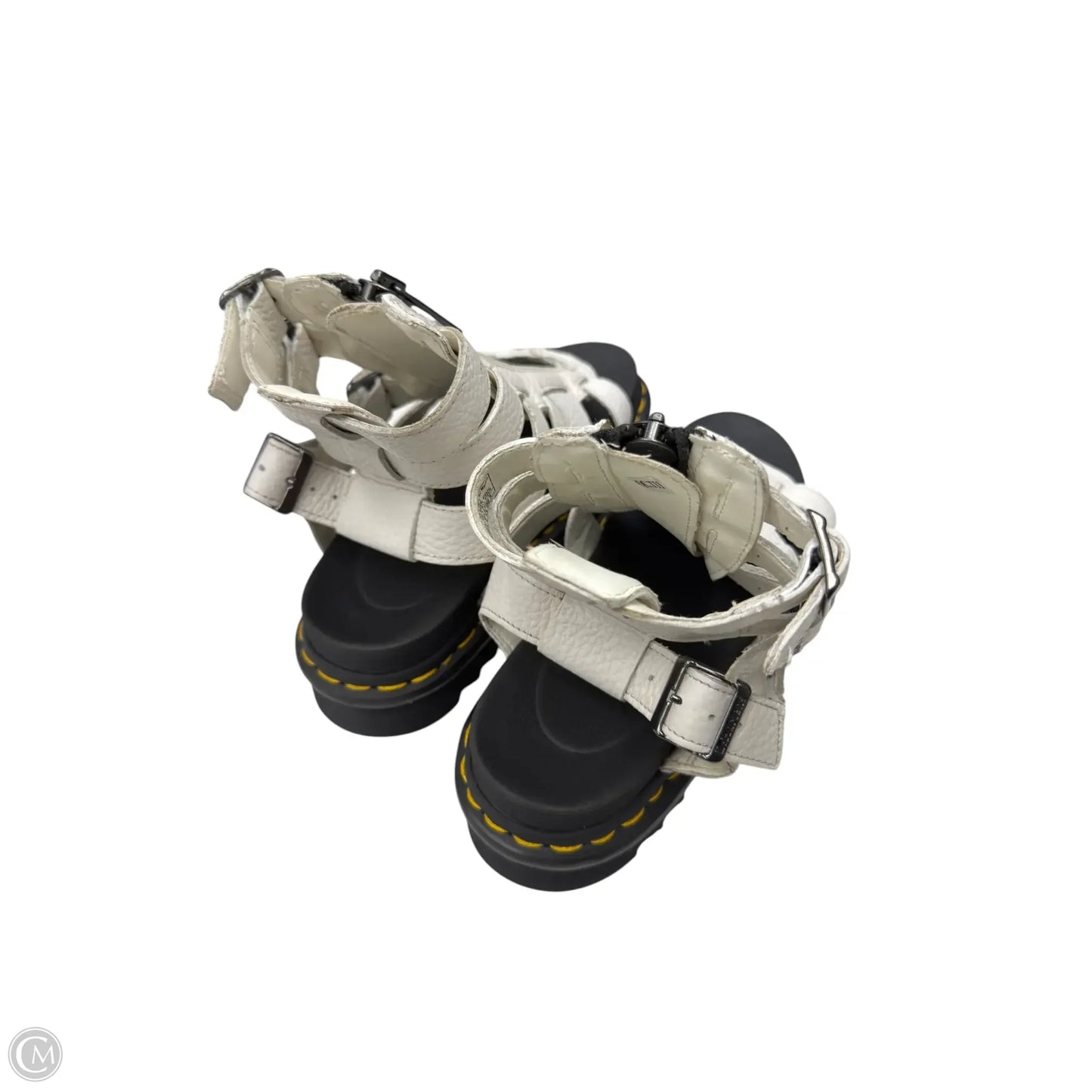 Sandals Heels Platform By Dr Martens In White, Size: 7