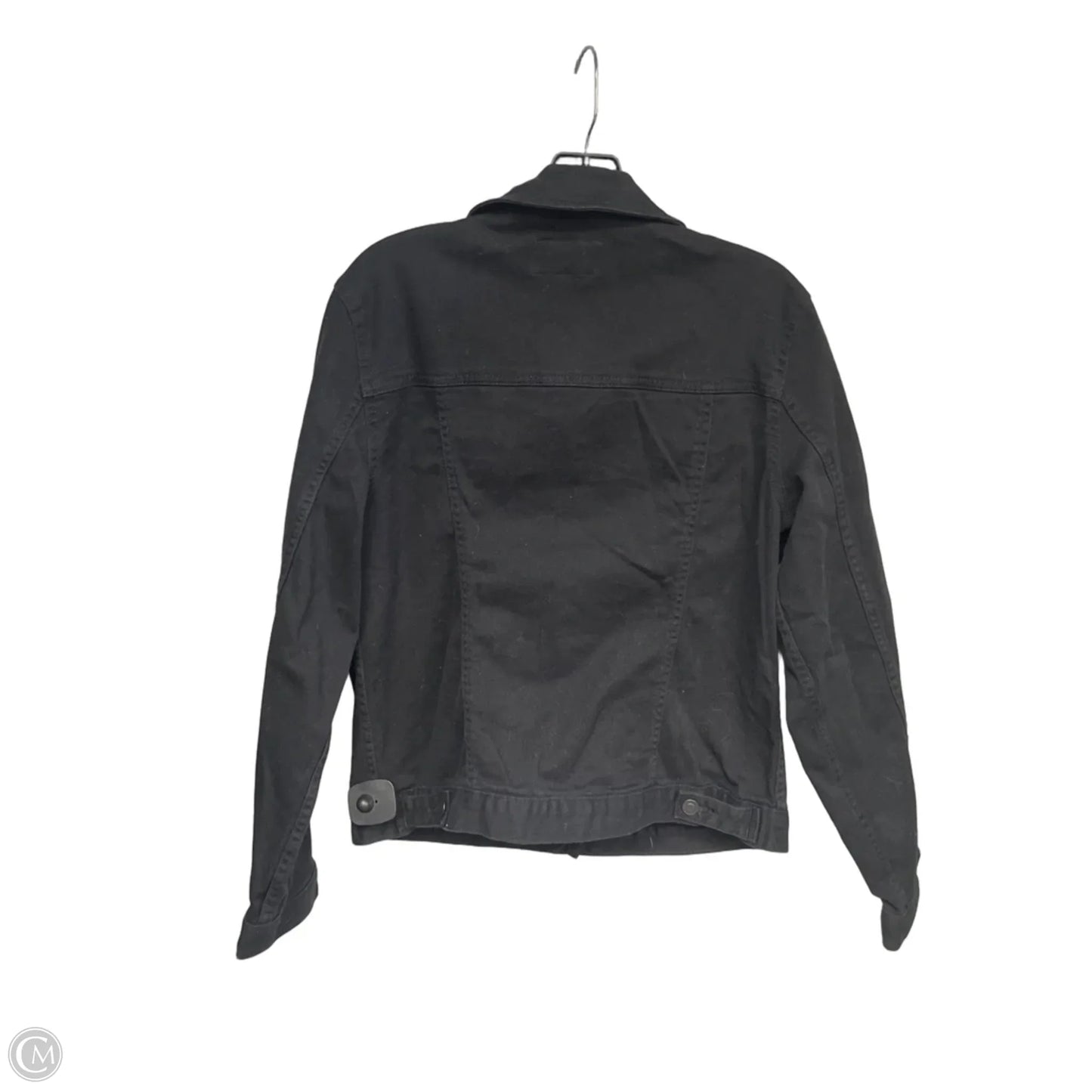 Jacket Denim By Time And Tru In Black Denim, Size: L