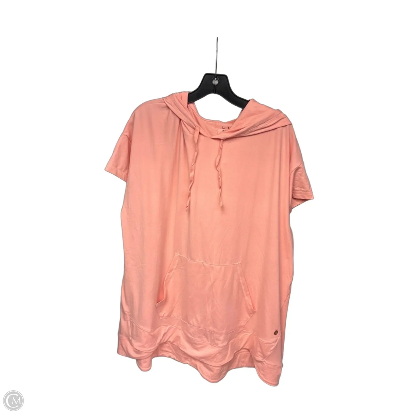 Athletic Top Short Sleeve By Livi Active In Coral, Size: 18