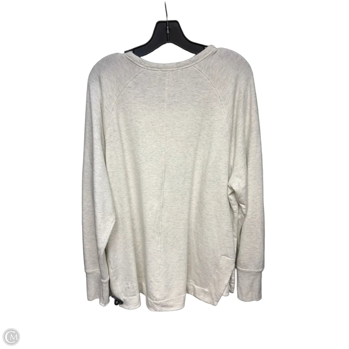 Sweatshirt Crewneck By Athleta In Cream, Size: Xl