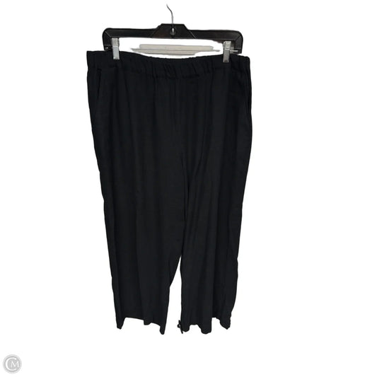 Pants Linen By Caslon In Black, Size: L