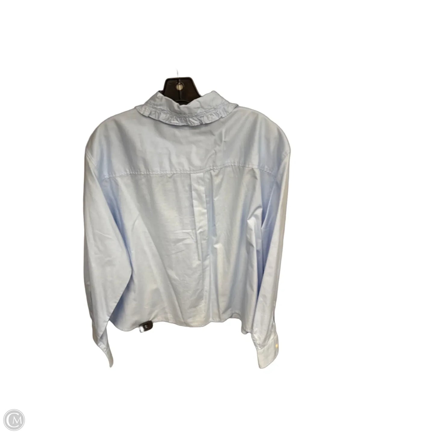 Blouse Long Sleeve By Gap In Blue, Size: Xl