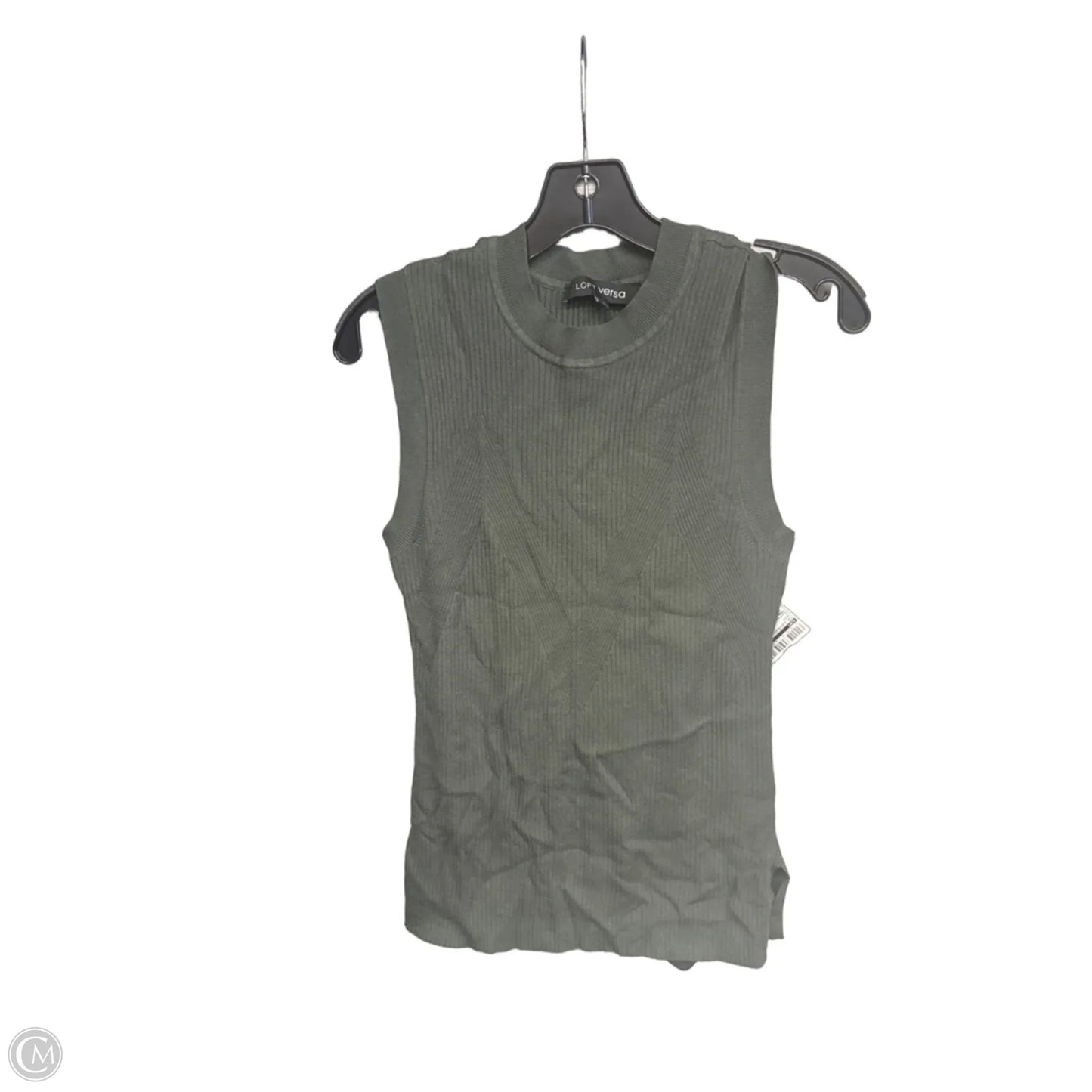 Top Sleeveless By Loft In Green, Size: M