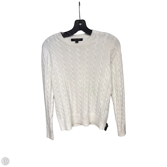 Sweater By Brooks Brothers In White, Size: M