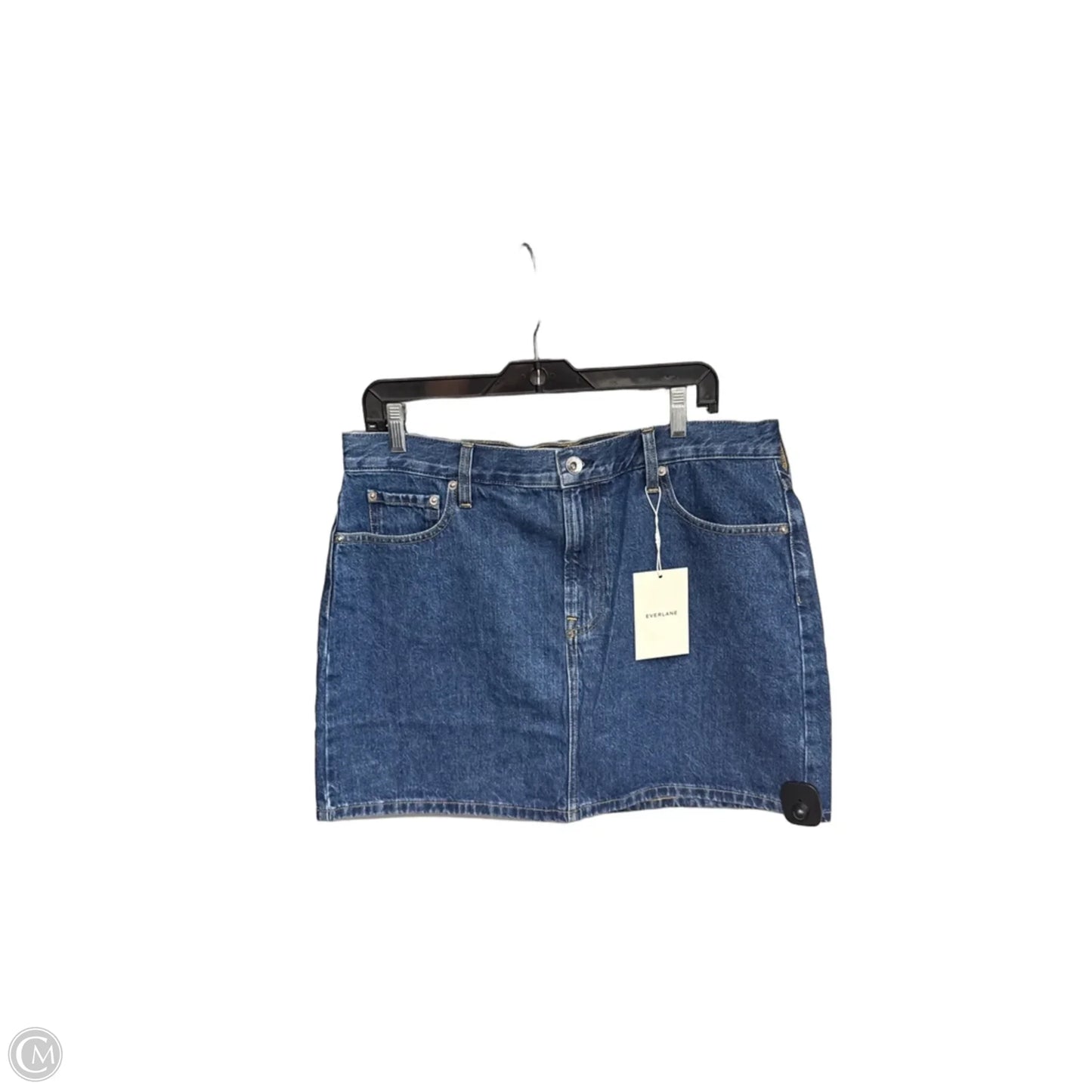 Skirt Midi By Everlane In Blue Denim, Size: 12