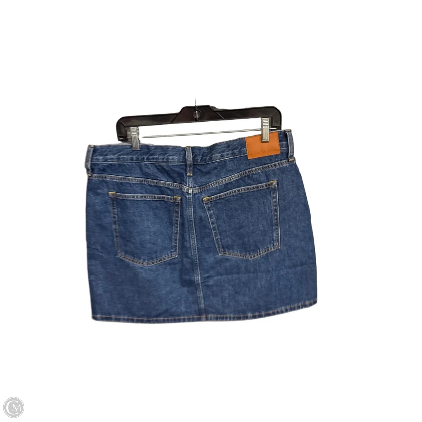 Skirt Midi By Everlane In Blue Denim, Size: 12