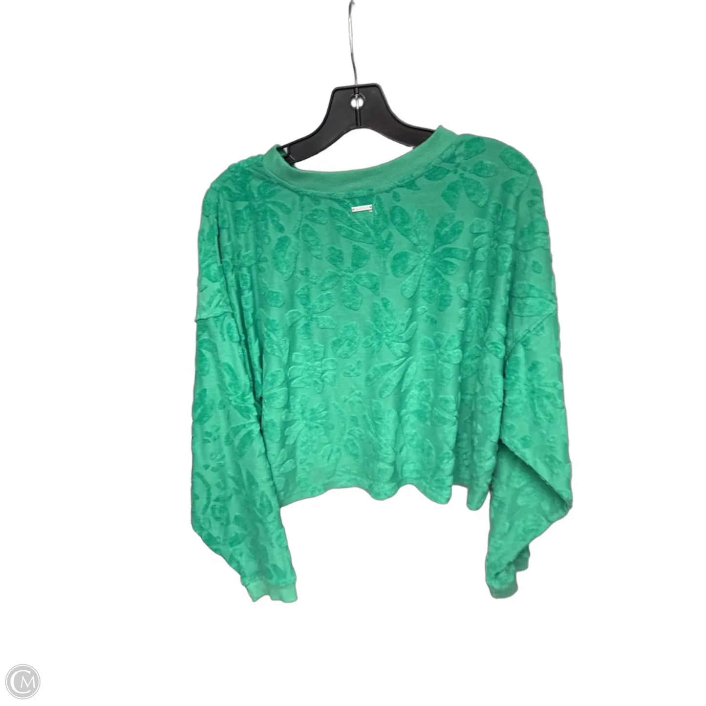 Top Long Sleeve By Billabong In Green, Size: M