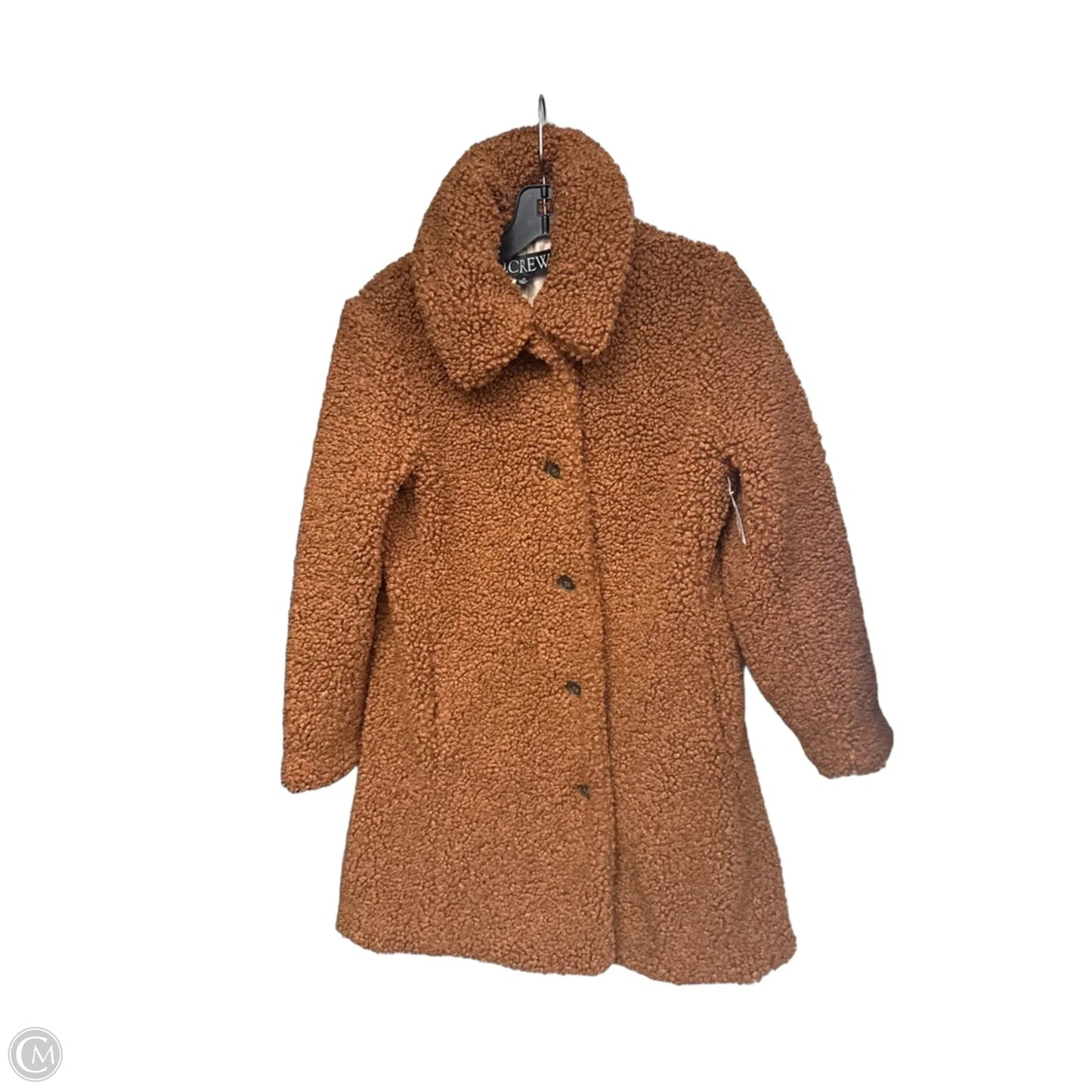 Coat Faux Fur & Sherpa By J. Crew In Brown, Size: Sp