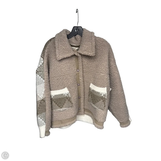 Coat Faux Fur & Sherpa By Blanknyc In Taupe, Size: S