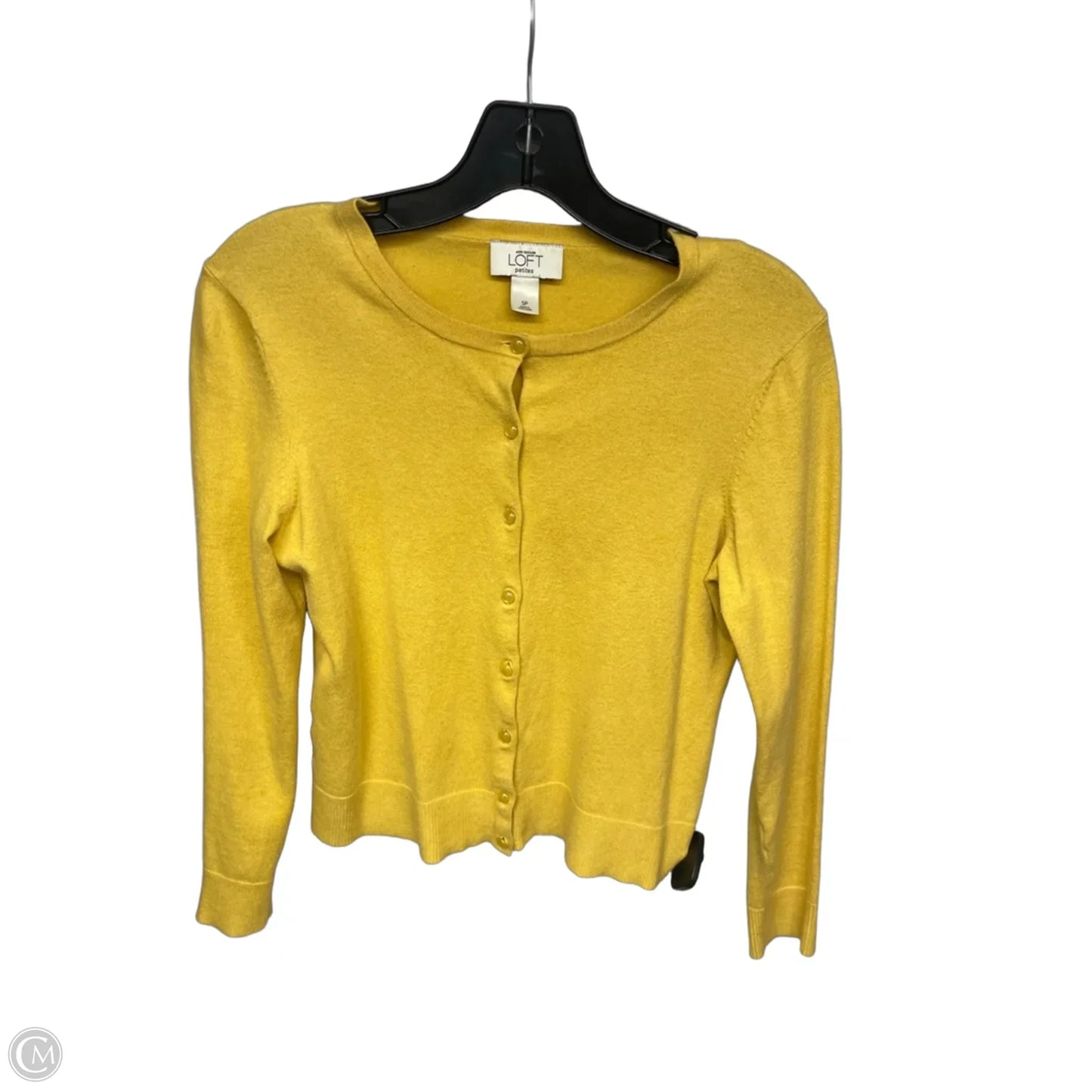 Cardigan By Loft In Yellow, Size: Sp