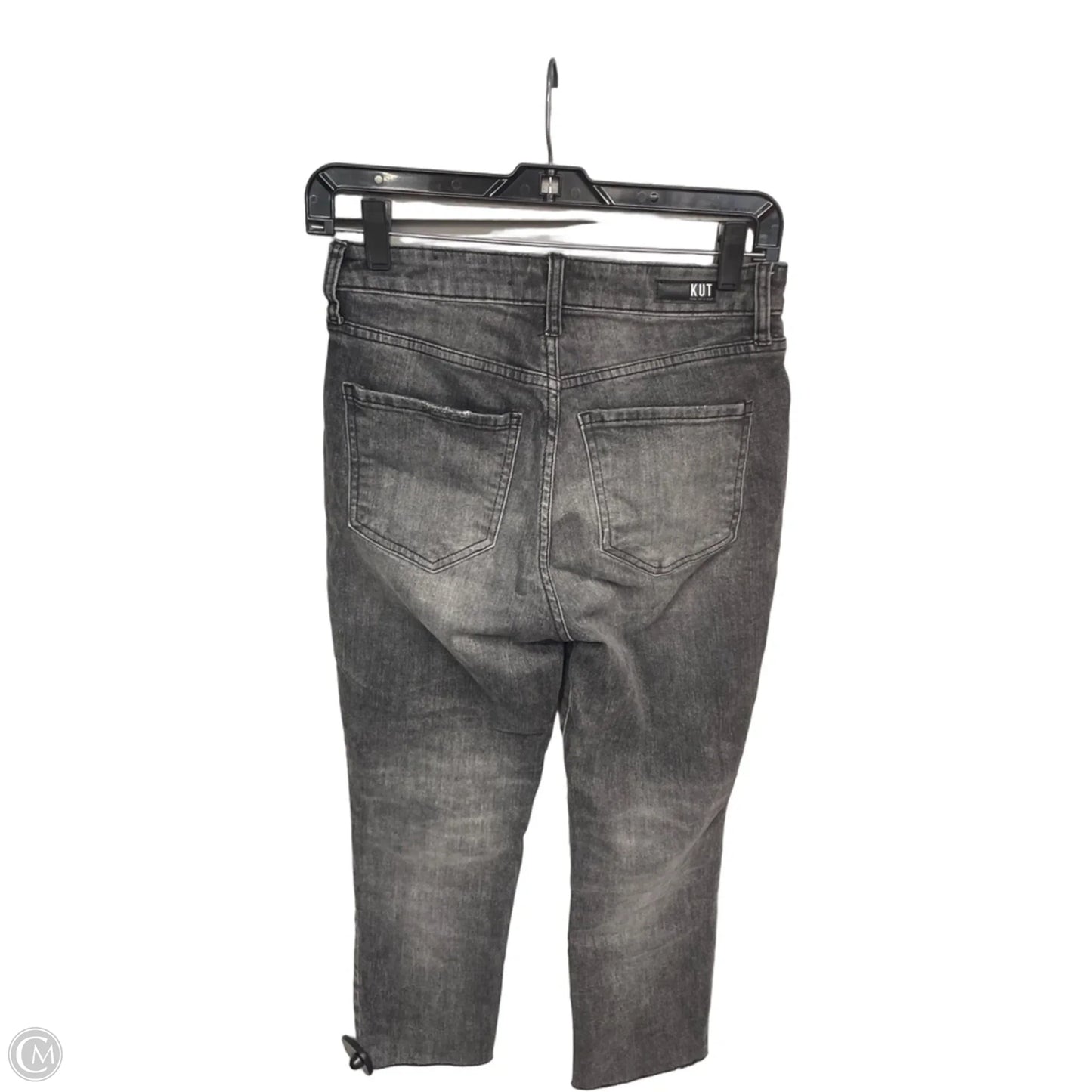 Jeans Straight By Kut In Black Denim, Size: 0