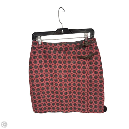 Skirt Midi By Boden In Grey & Red, Size: 6