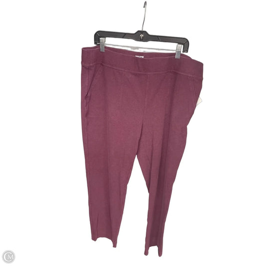 Athletic Pants By Duluth Trading In Purple, Size: Xxl