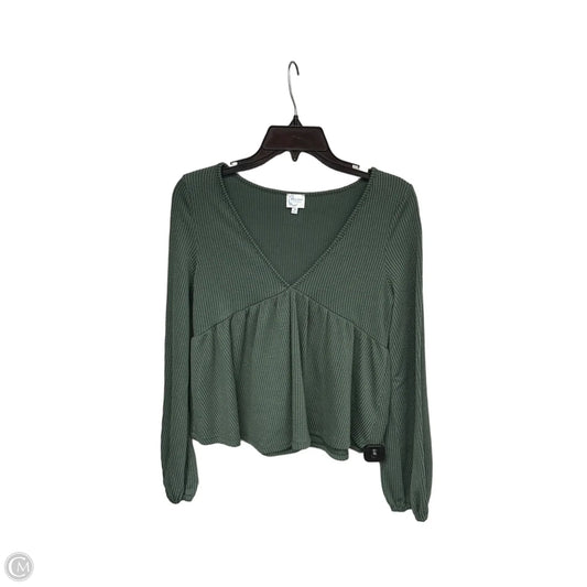 Top Long Sleeve By Blue Rain In Green, Size: M