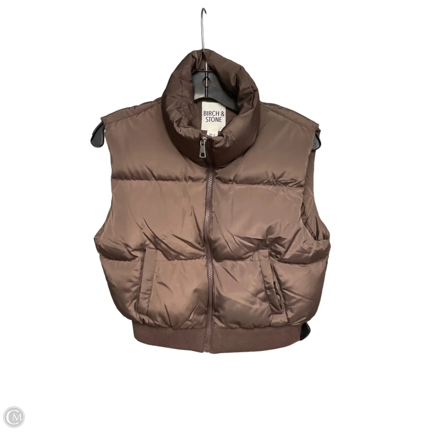 Vest Puffer & Quilted By Clothes Mentor In Brown, Size: S
