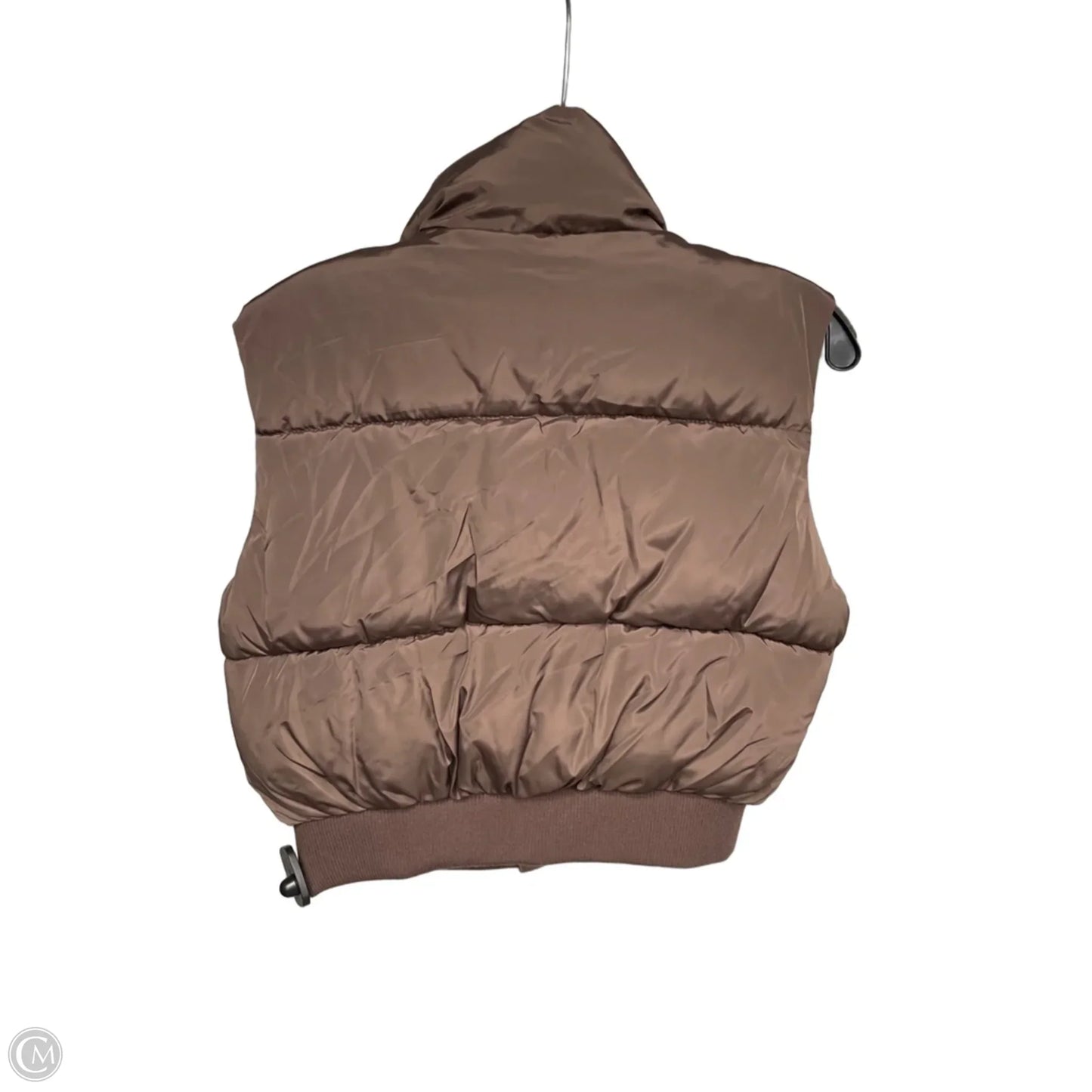 Vest Puffer & Quilted By Clothes Mentor In Brown, Size: S