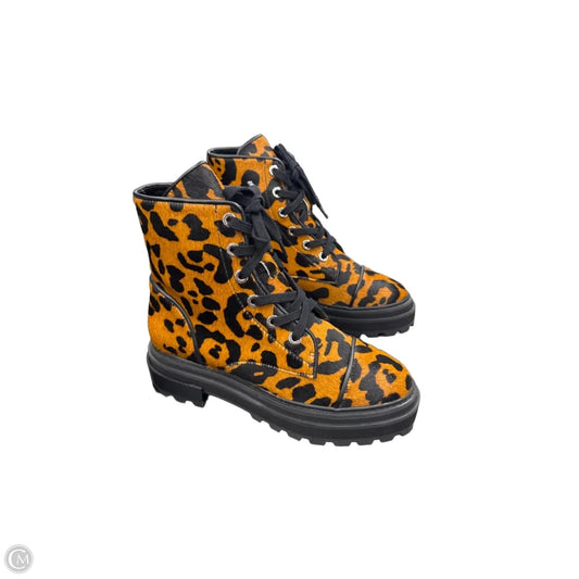 Boots Combat By Schutz In Animal Print, Size: 7