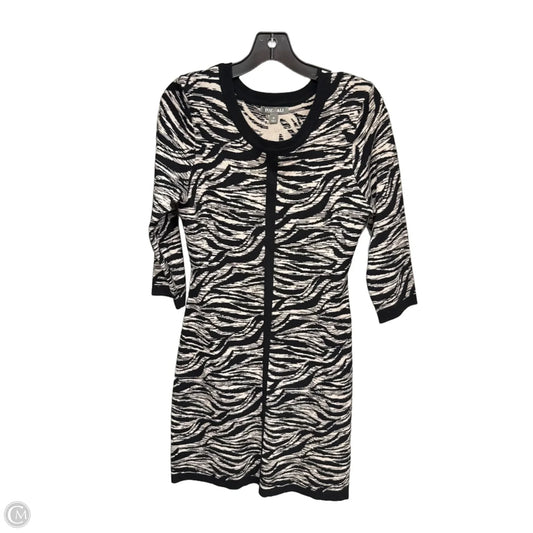 Dress Sweater By Roz And Ali In Black & Tan, Size: M