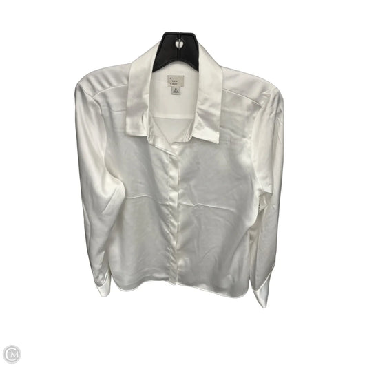 Blouse Long Sleeve By A New Day In White, Size: M