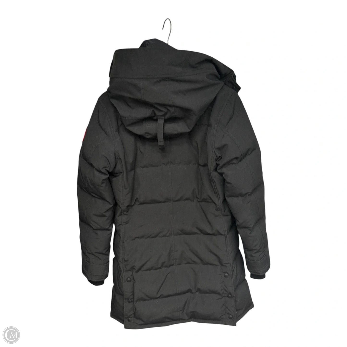 Coat Luxury Designer By Canada Goose In Black, Size: M