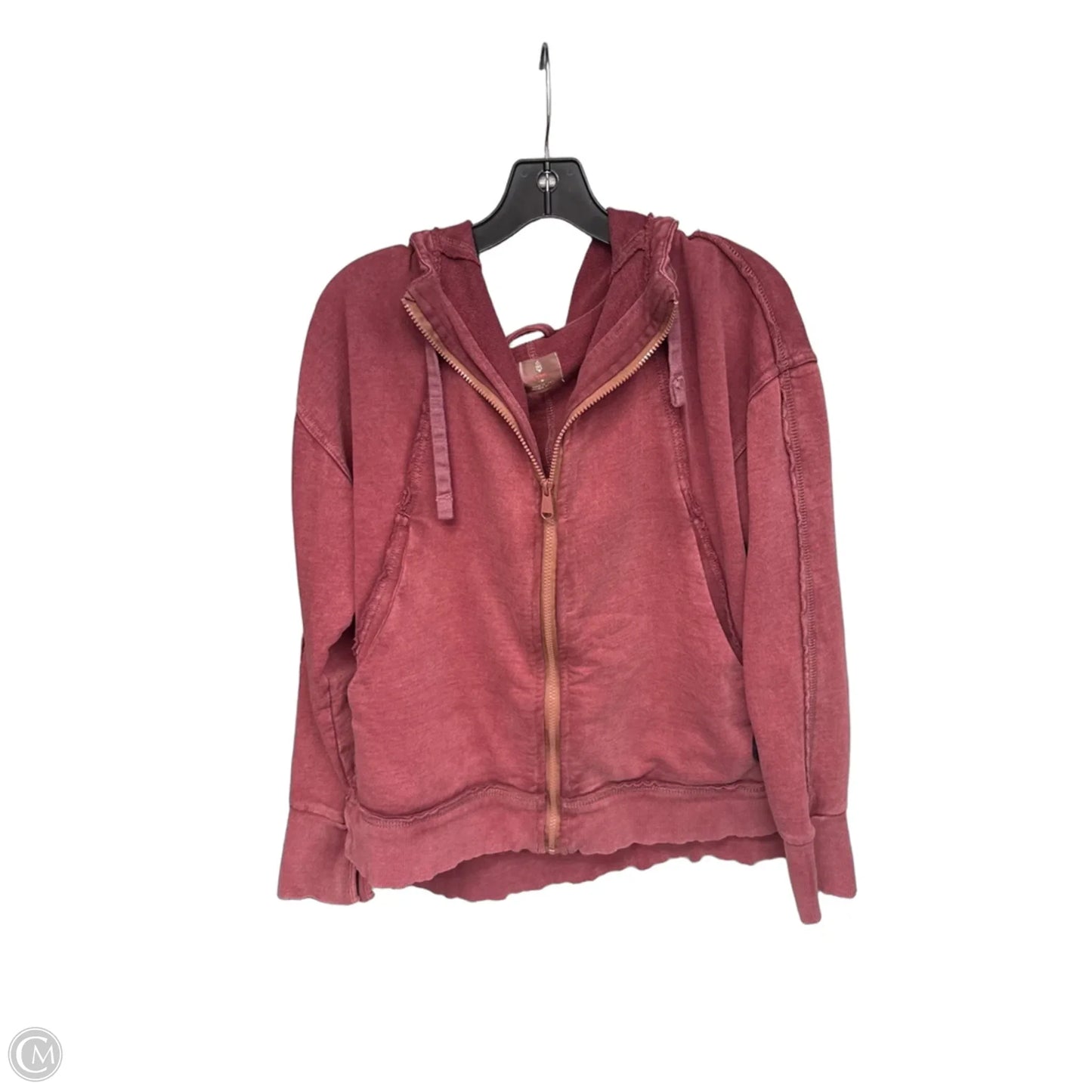 Sweatshirt Hoodie By Free People In Red, Size: M