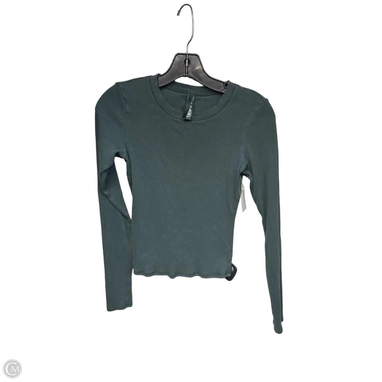 Top Long Sleeve Basic By Skims In Green, Size: M