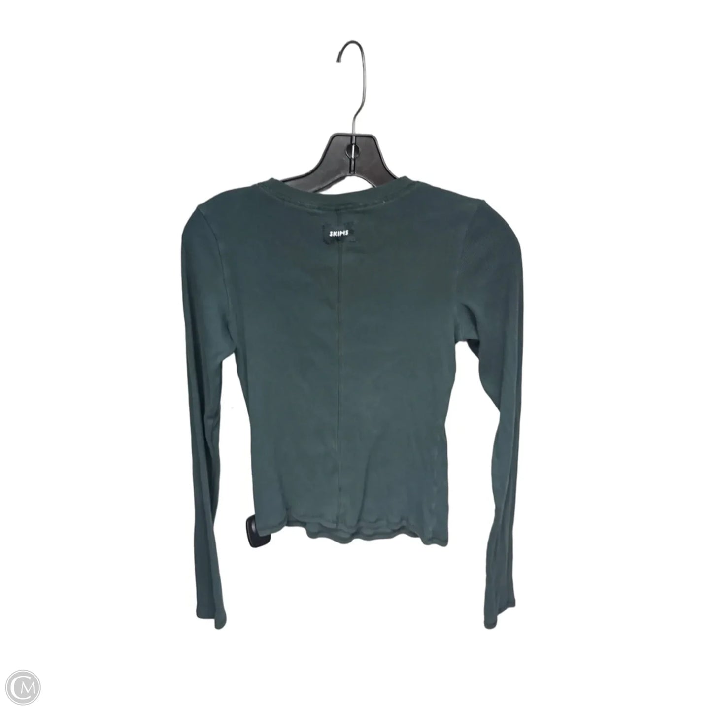 Top Long Sleeve Basic By Skims In Green, Size: M