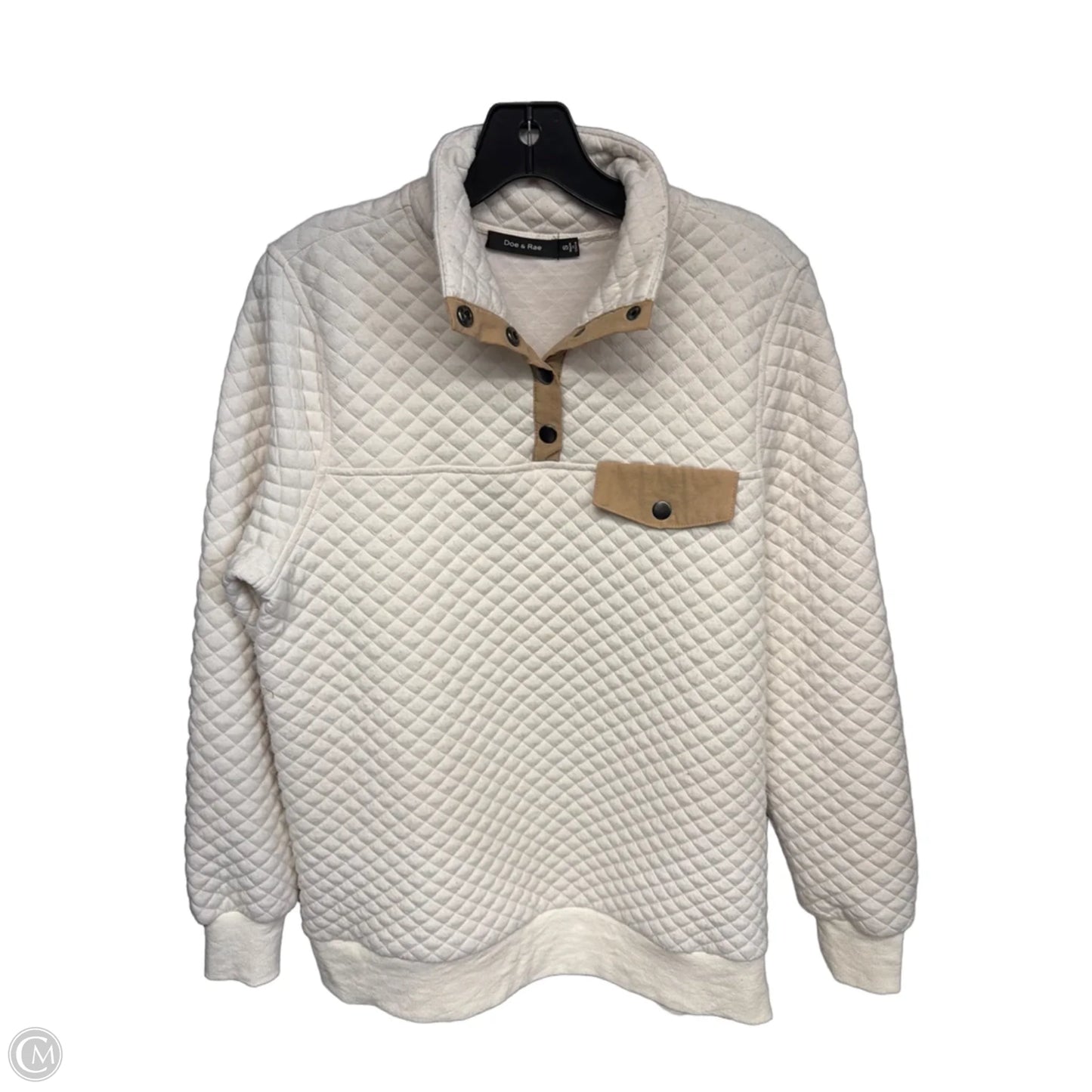 Sweater By Doe & Rae In Cream & Tan, Size: S