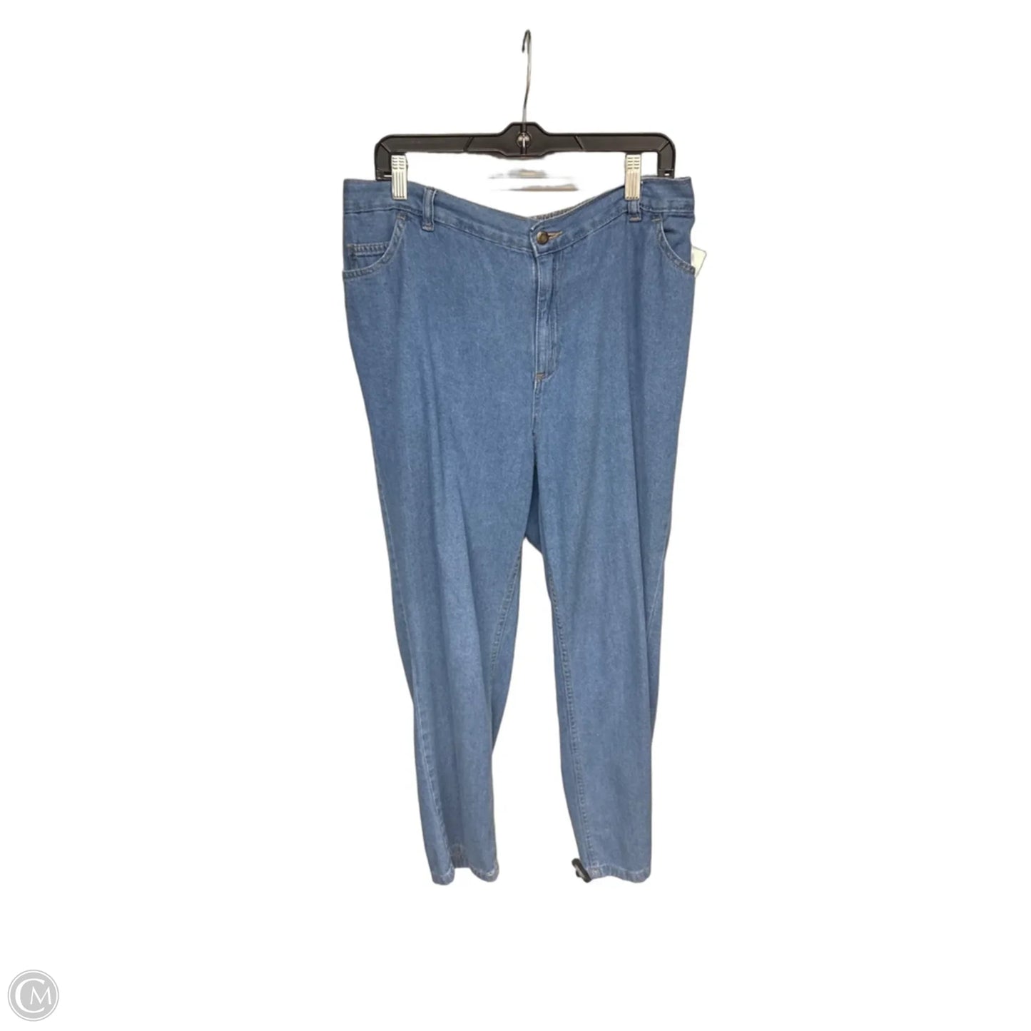 Jeans Straight By Woman Within In Blue Denim, Size: 16