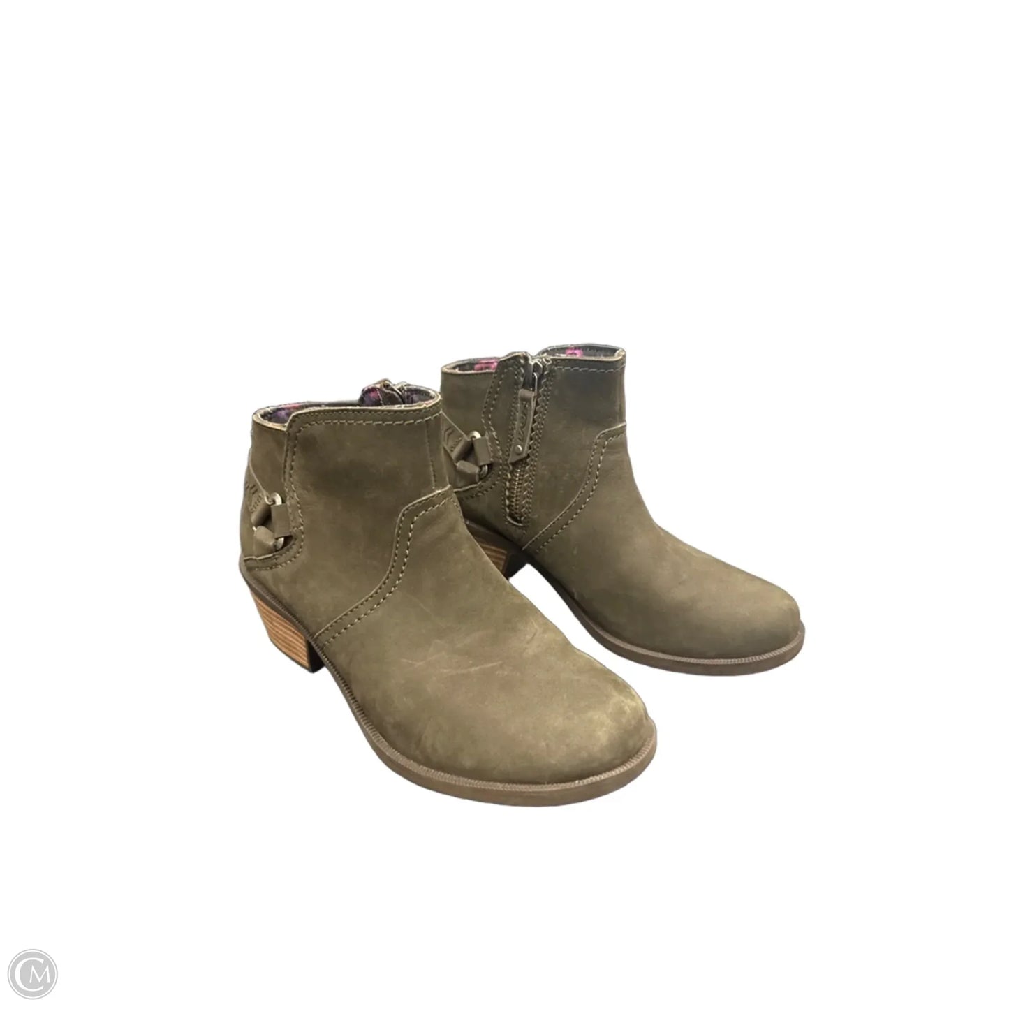 Boots Ankle Heels By Teva In Green, Size: 6.5