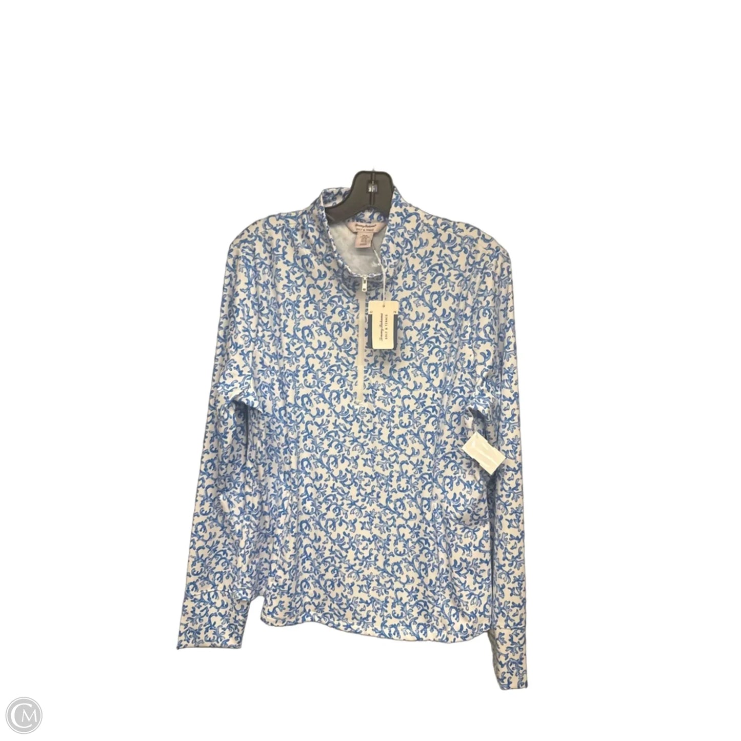 Athletic Jacket By Tommy Bahama In Blue & White, Size: Xl