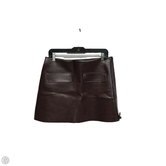 Skirt Midi By H&m In Brown, Size: M