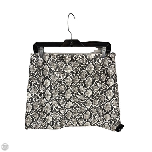 Skirt Midi By H&m In Snakeskin Print, Size: 8