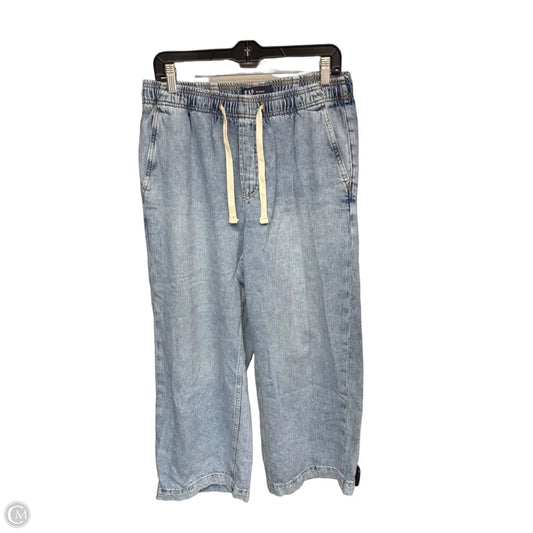 Jeans Wide Leg By Gap In Blue Denim, Size: M