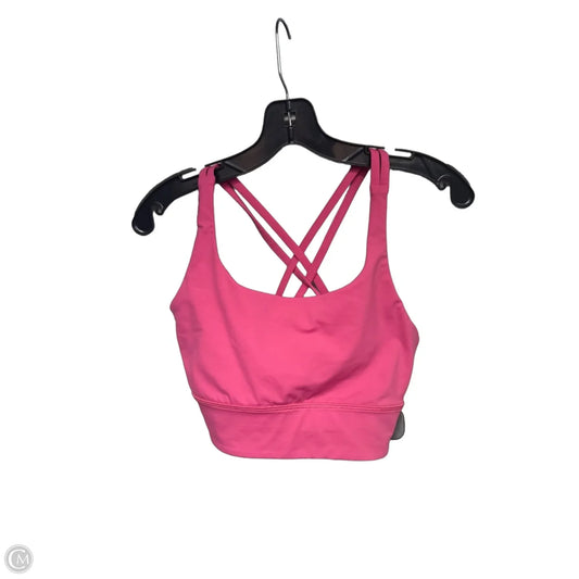 Athletic Bra By Lululemon In Pink, Size: 8
