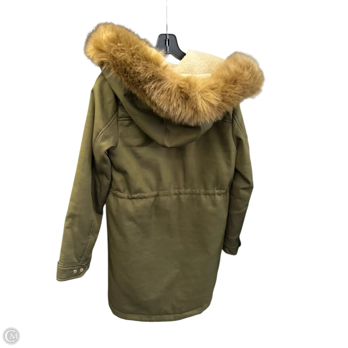 Coat Parka By Mng In Olive, Size: Xs
