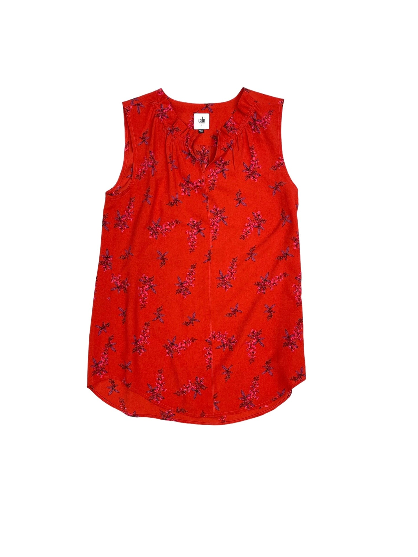 Red Top Sleeveless Cabi, Size S