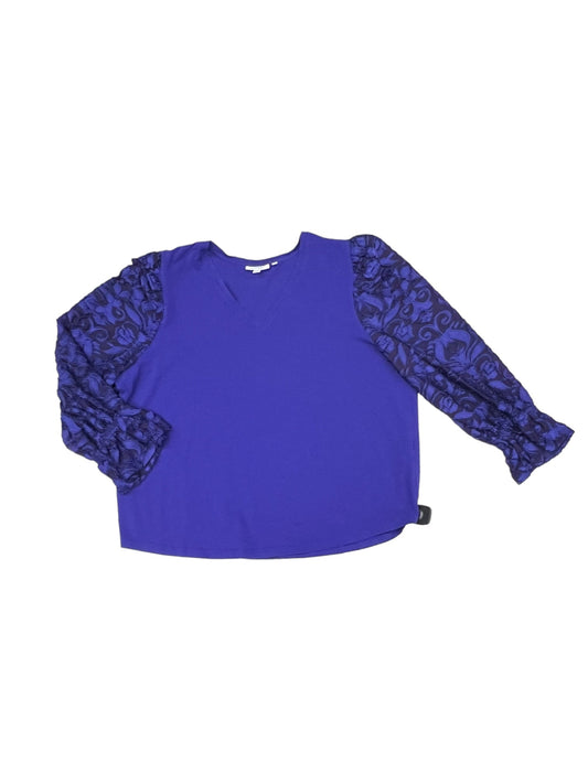 Purple Top Long Sleeve Chicos, Size Xxl