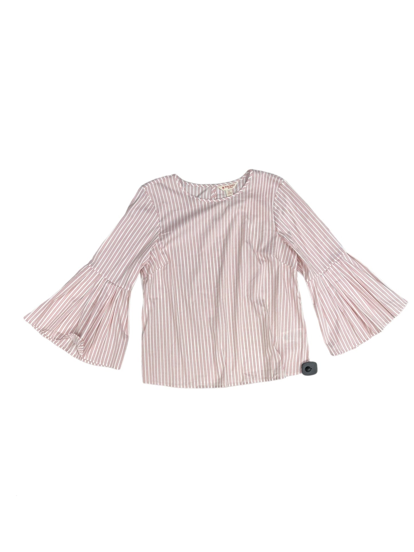Pink & White Top Long Sleeve Brooks Brothers, Size 12