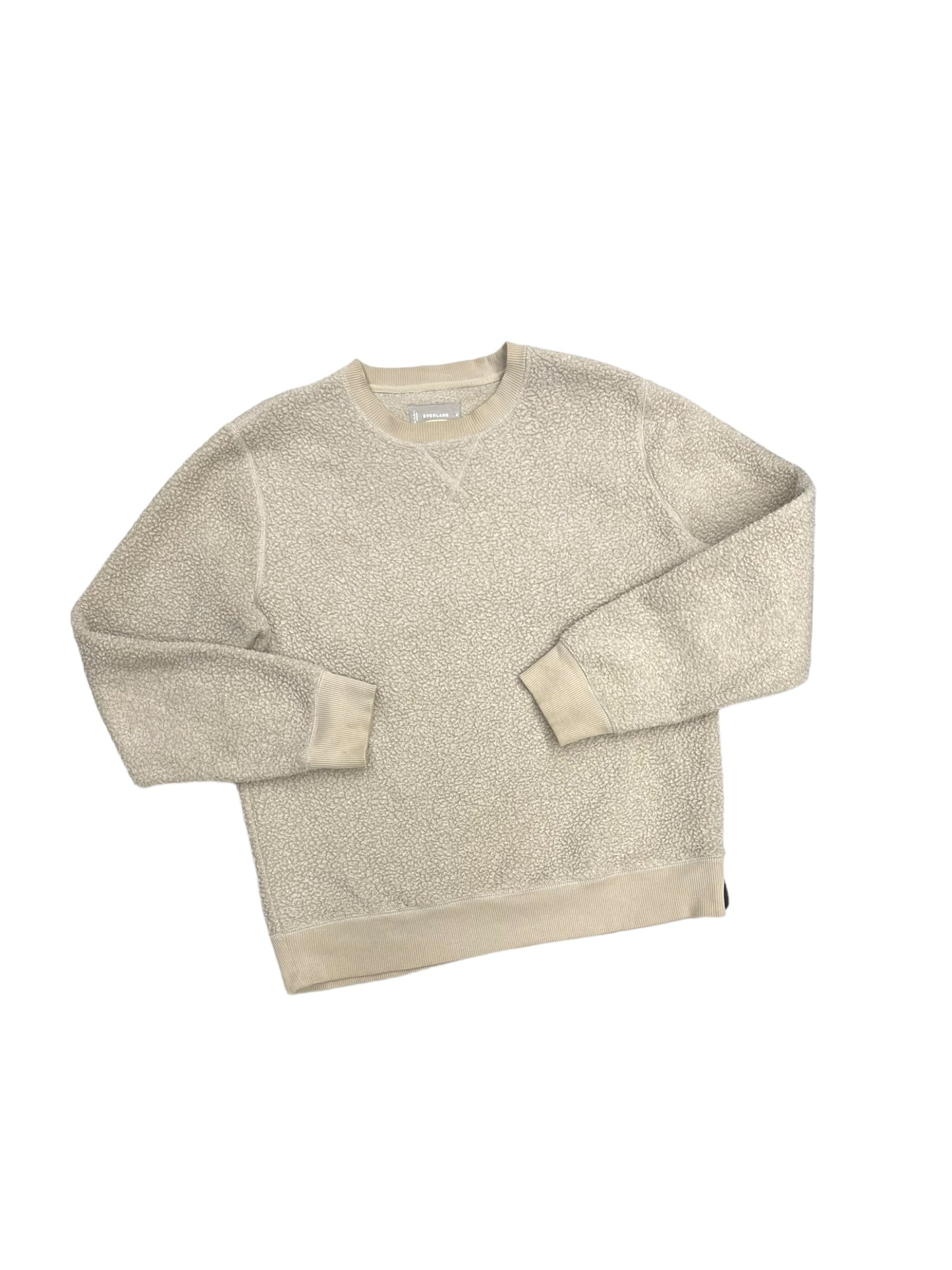 Sweatshirt Crewneck By Everlane In Tan, Size: M