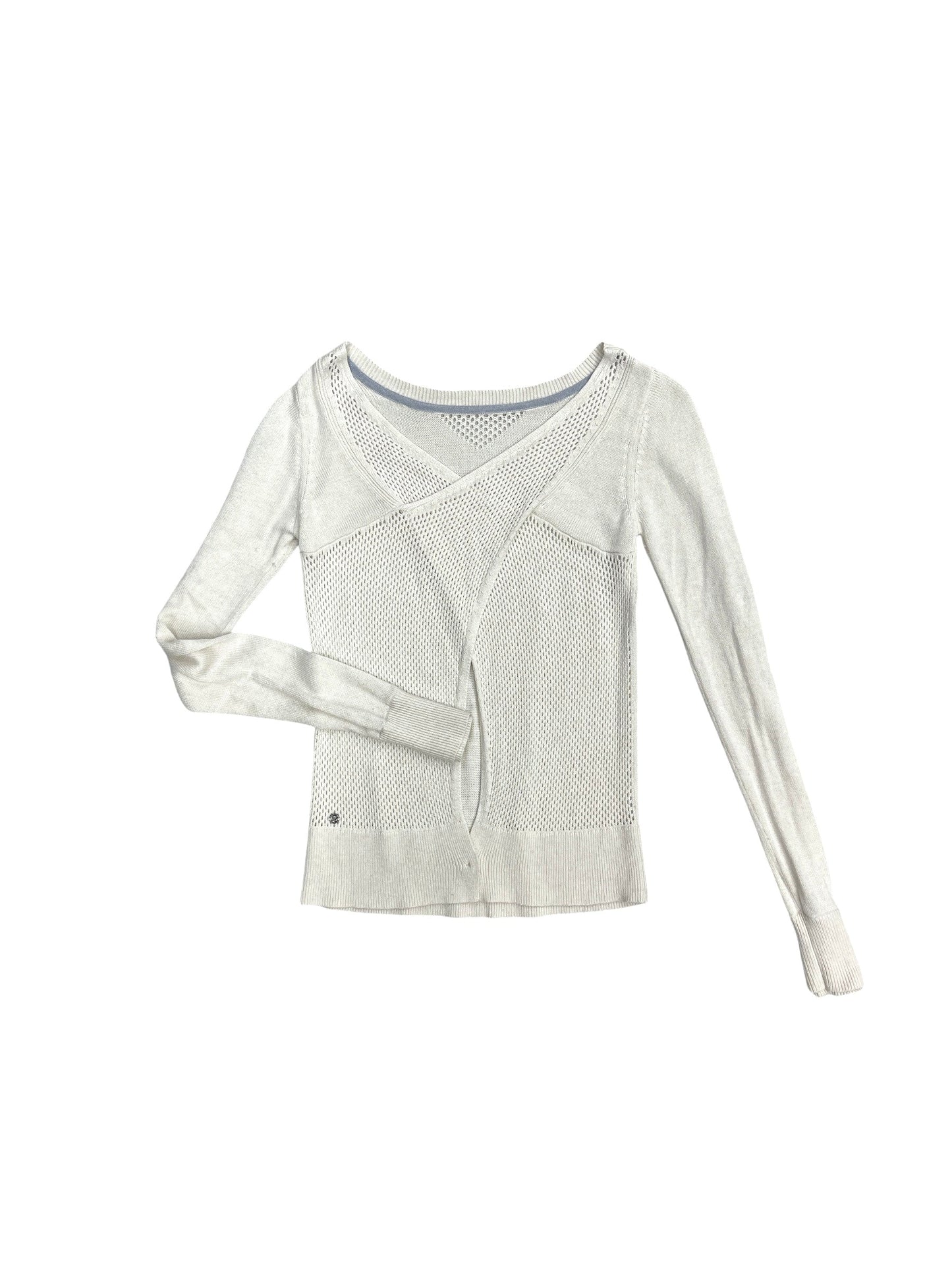 Sweater By Lululemon In Ivory, Size: Xs