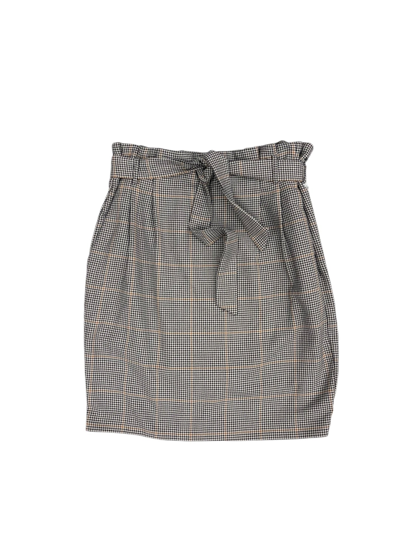 Skirt Midi By H&m In Plaid Pattern, Size: 10