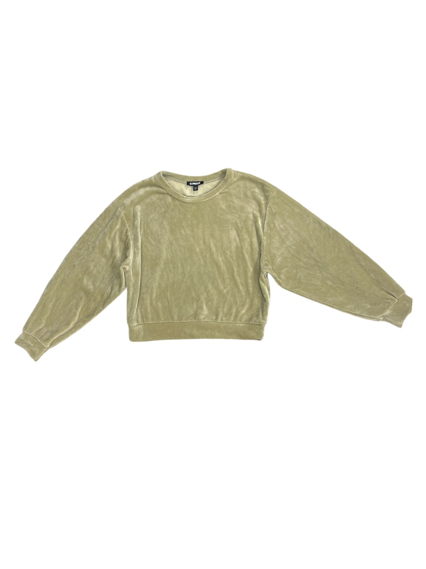 Top Long Sleeve By Express In Green, Size: Xs