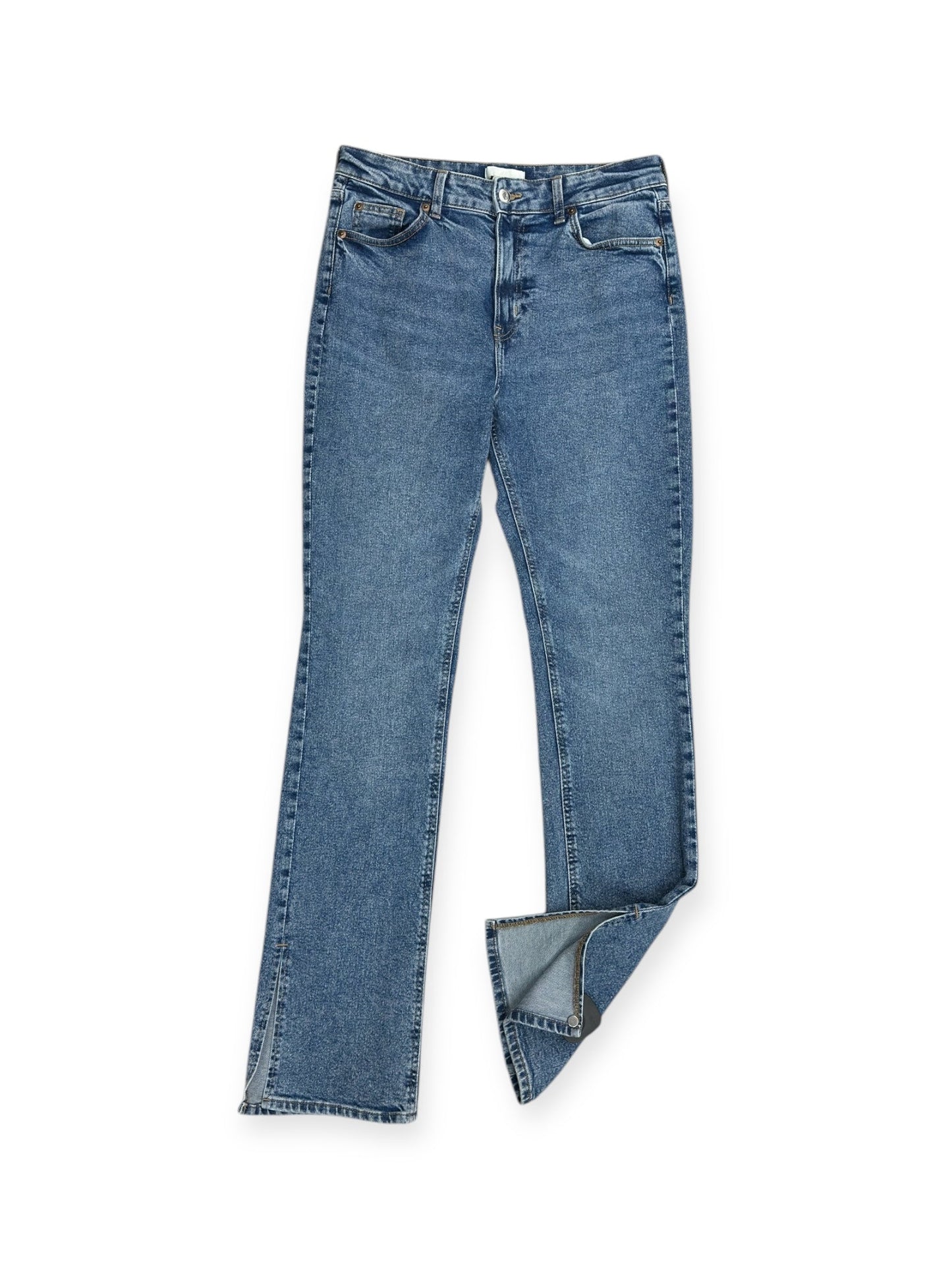 Jeans Straight By H&m In Blue Denim, Size: 10