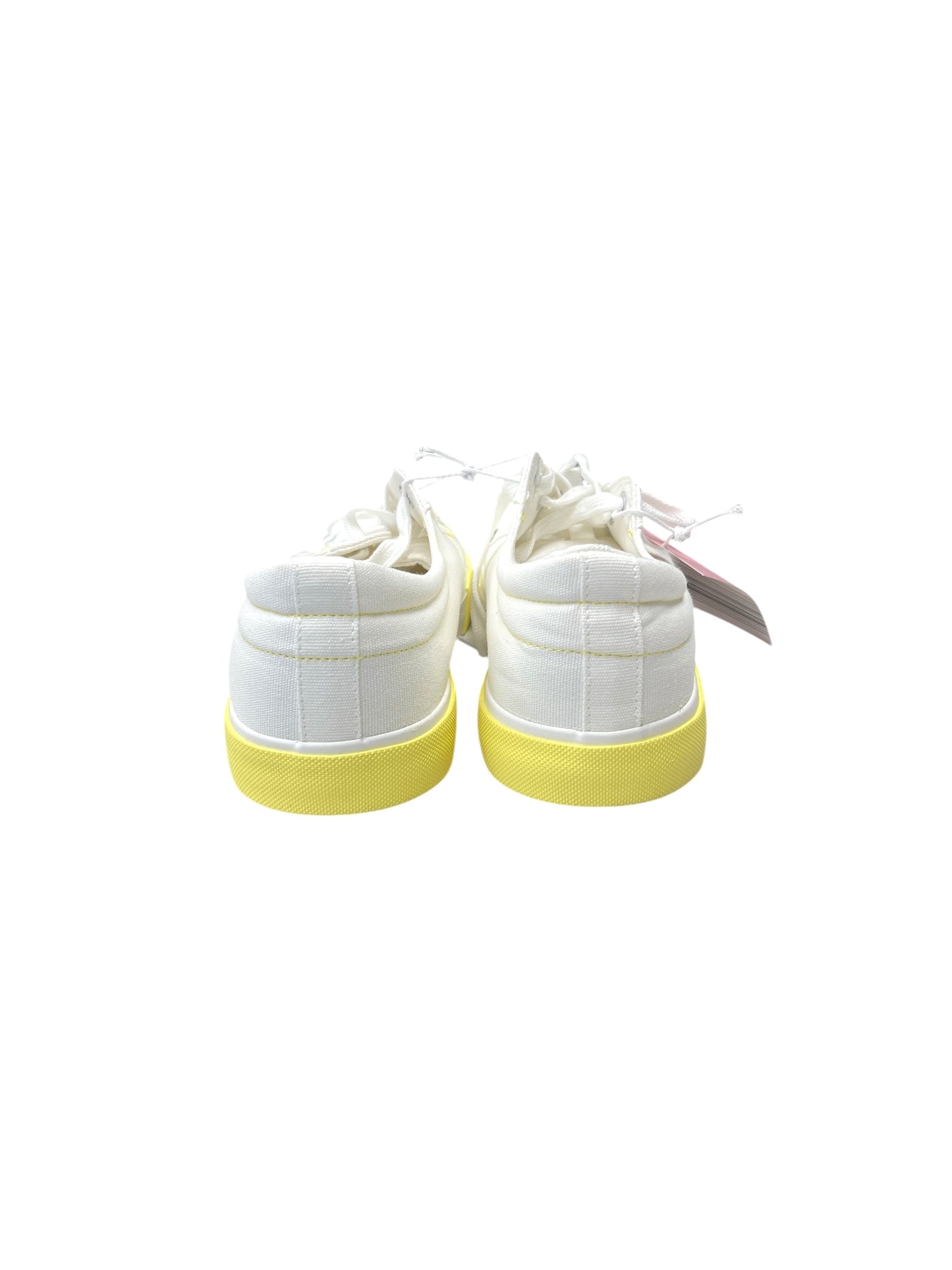 Shoes Athletic By Serra In White & Yellow, Size: 9