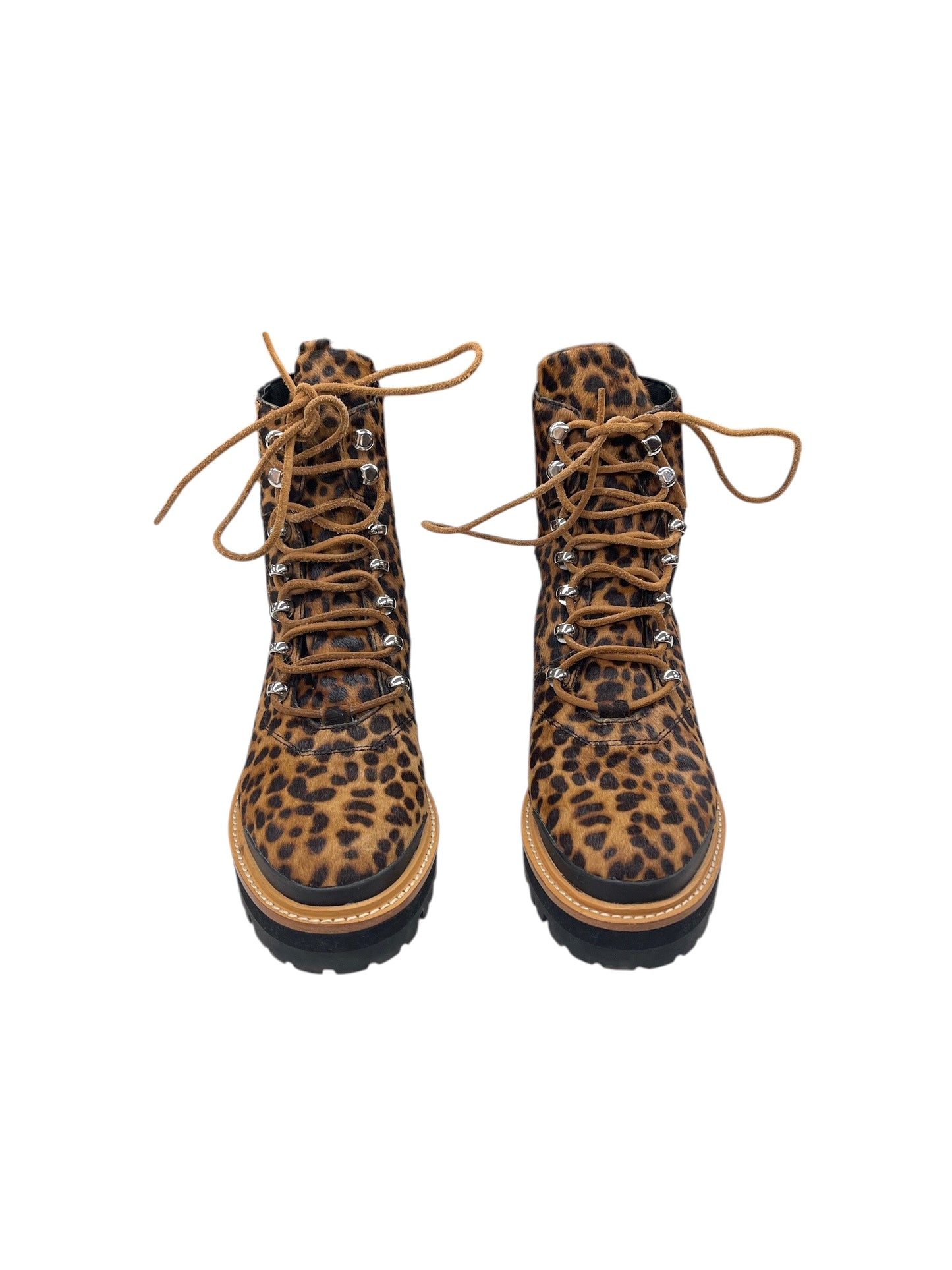 Boots Combat By Marc Fisher In Animal Print, Size: 7