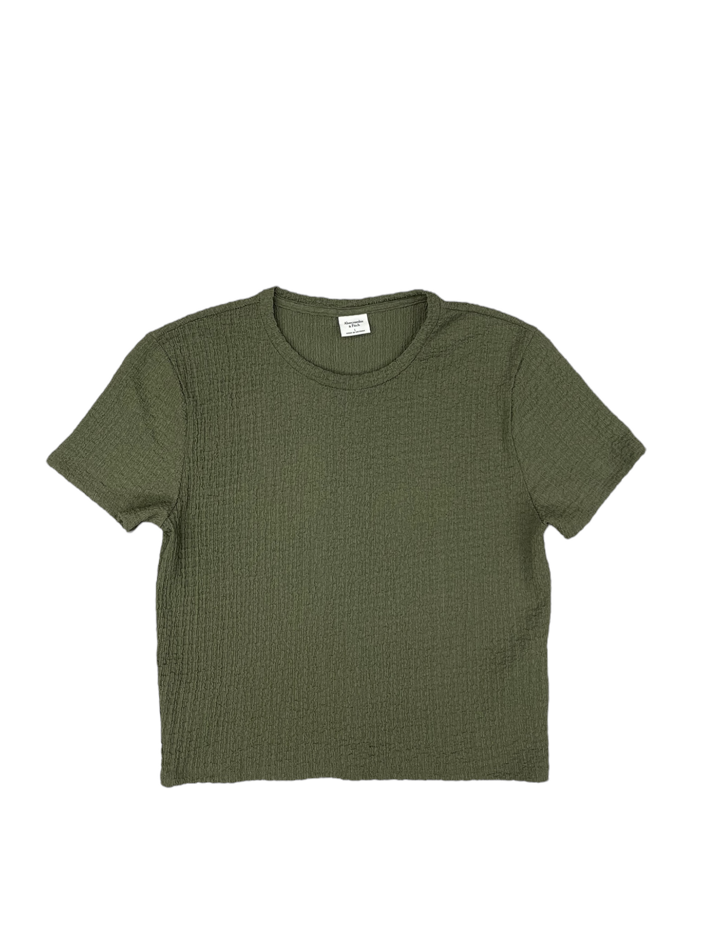 Top Short Sleeve Basic By Abercrombie And Fitch In Green, Size: L